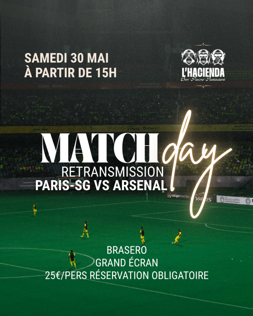 Diffusion Match PSG-Arsenal 30 mai